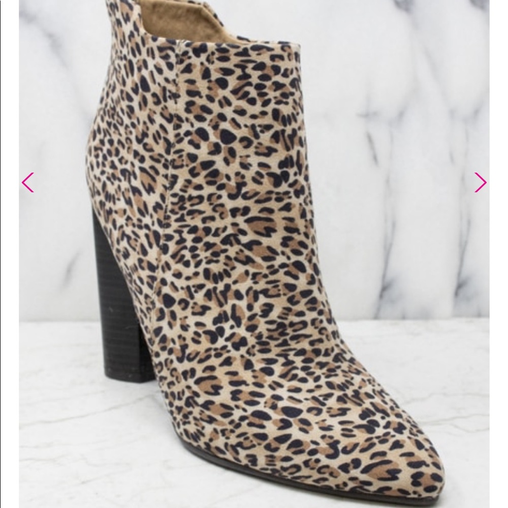 Pink lily boutique cheetah booties